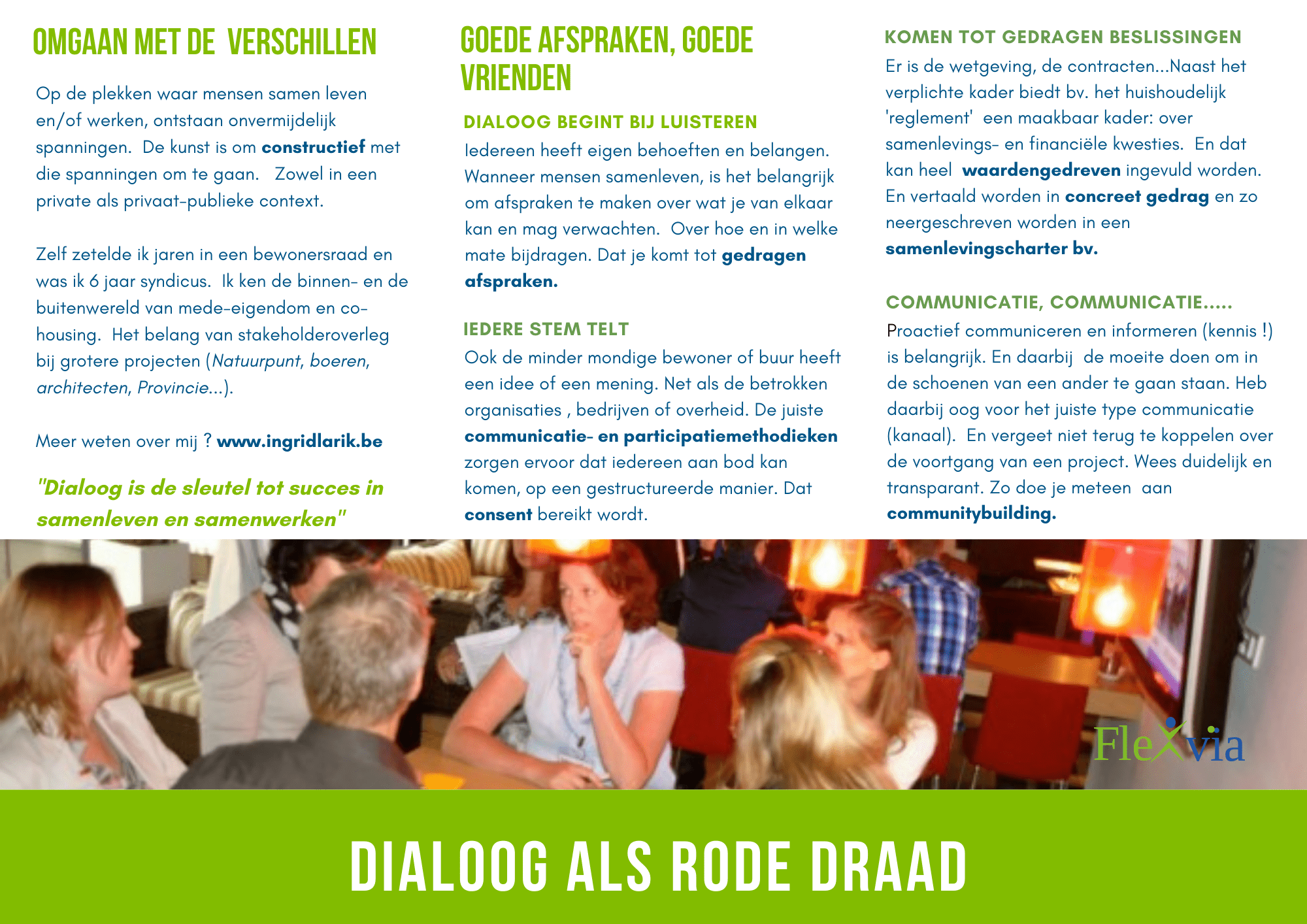 Dialoog als rode draad
